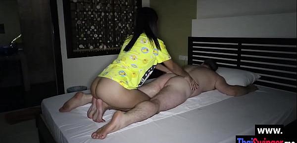  Wet Asian teen with amazing ass Leena massage and sucked dick before sex